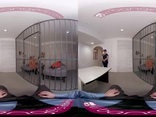 VRBangers adorable prisoner is working your pecker to get out of prison VR